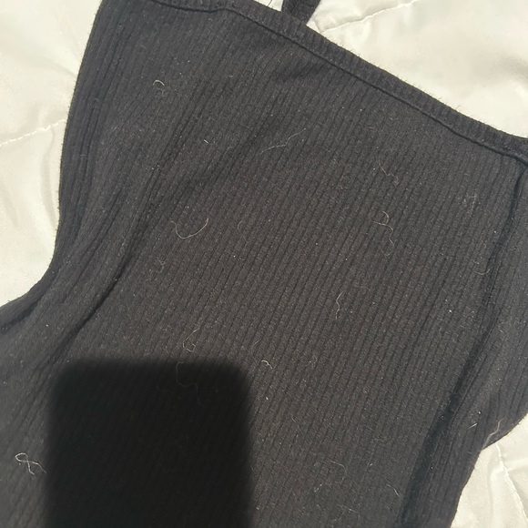 Black Ribbed Bodysuit - Picture 2 of 3